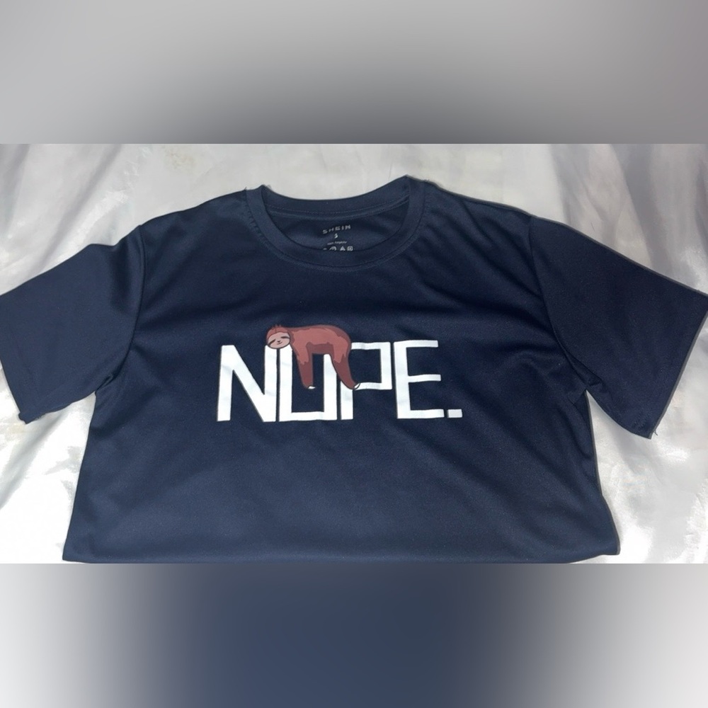 SHEIN Dark Blue Polyester Tee Teen Boys S Sm